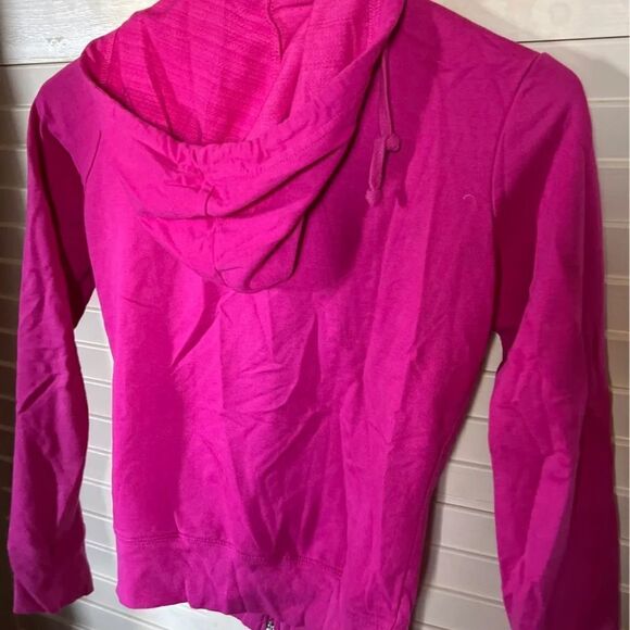 Pink lightweight cropped jacket by Max, rhinestone star pull on the zipper - Picture 4 of 4